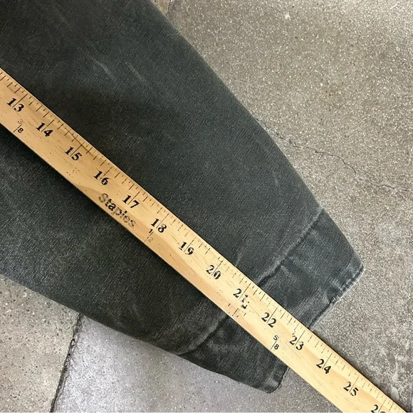 Vintage Carhartt Detroit Jacket Men XL Forest Green Canvas Workwear Blanket Line - Picture 7 of 8